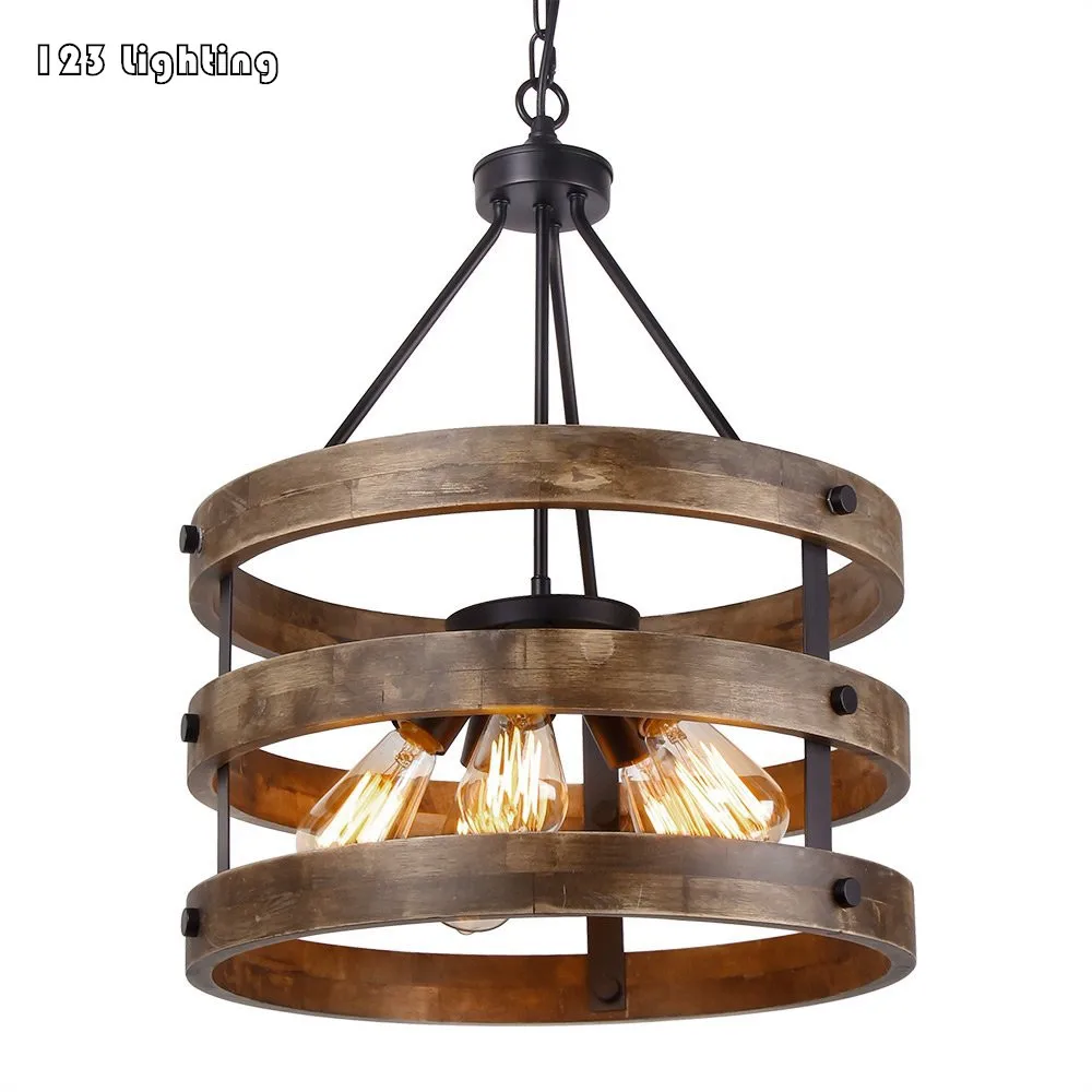 

Vintage Iron Dining room Pendant Lights E27 Edison LED Bulb Retro Living room Pendant Lamp Chain Pendant Corridor Luminaire