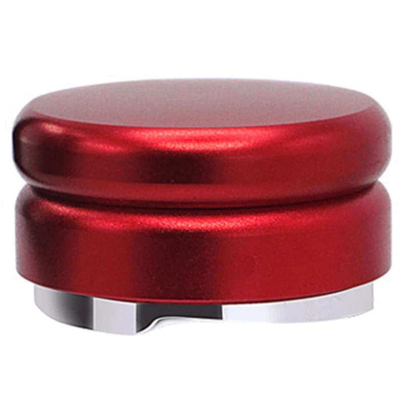 

Stainless Steel Coffee Tamper Screw 58Mm Espresso Coffee Pressure Powder Red+Silver