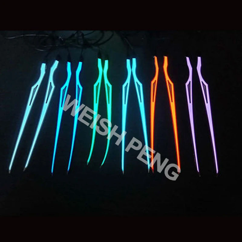 

Motorcycle Helmet EL Cold Light Helmet Light Strip Night Signal Luminous Modified Strip Helmet Sticker
