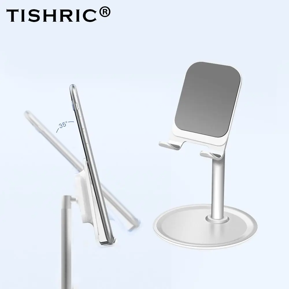 Настольная подставка TISHRIC Universial Alumium для сотового/мобильного телефона, держатель для настольного планшета, крепление гибкое для samsung/Xiaomi/huawei/iPhone - Цвет: Сапфир