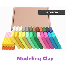 Diy 24 pçs polímero argila assar, mão, kit quebra-cabeça modelagem, bebê, impressão manual, lizun, brinquedos divertidos para crianças