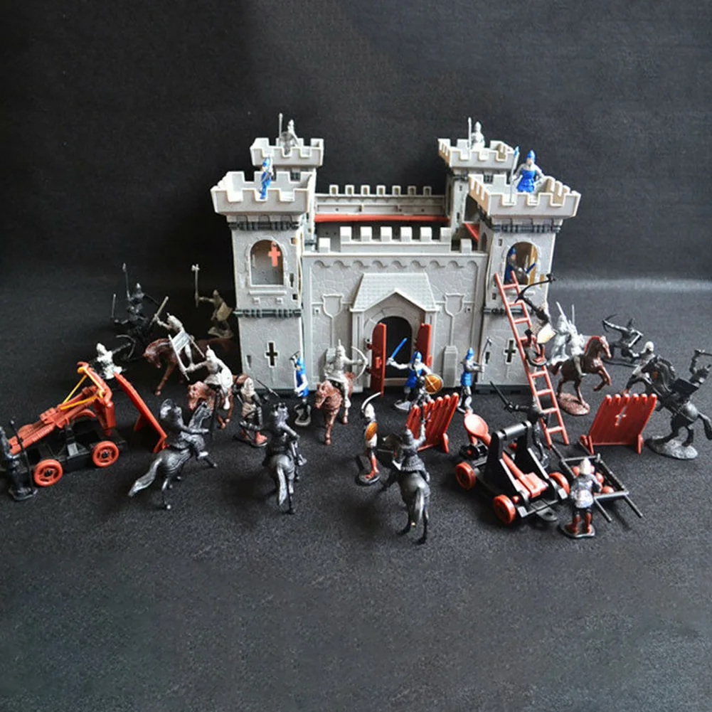 

Development Gifts Knights Game Castle Toy Set Accessory Playset Soldiers History DIY Home Educational Model Building UK Medieval