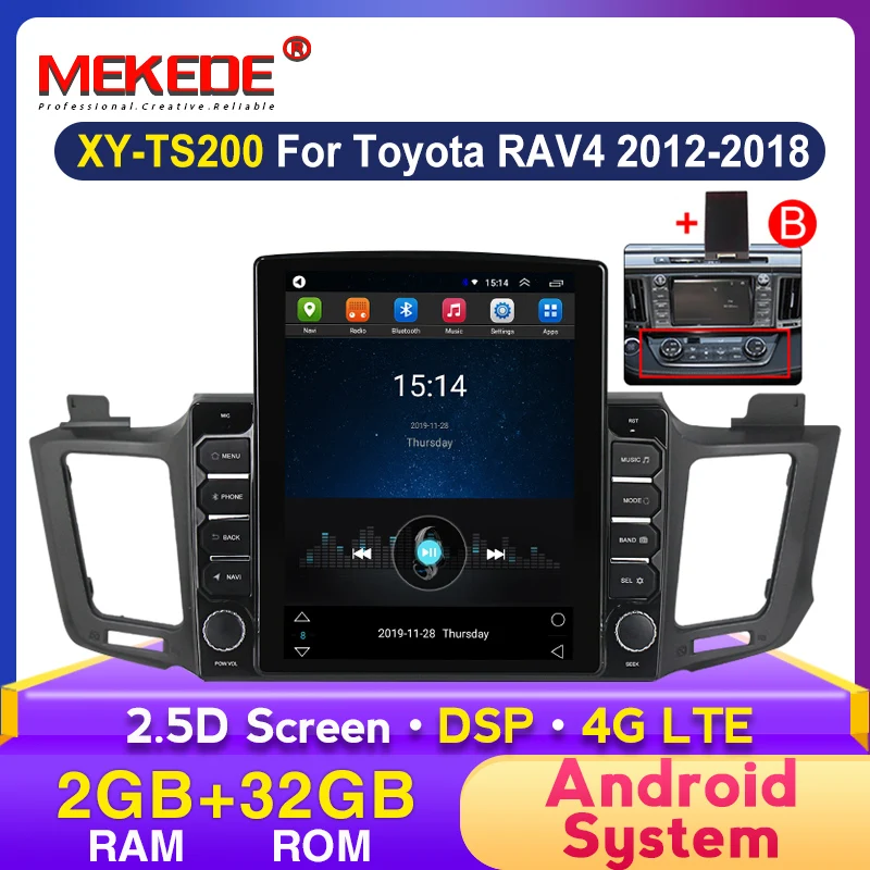 MEKEDE 4G LTE 2.5D 9 7 &quotэкран Tesla для Toyota RAV4 RAV 4 2013-2017 android автомобильный радиоприемник