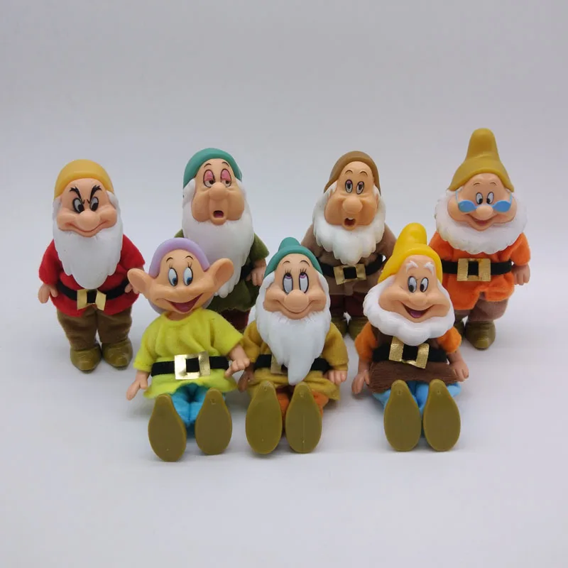 Disney Белоснежка и семь гномов мультфильм фигурку игрушки милой принцессы PVC