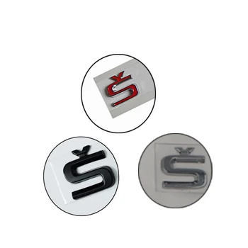 

Black /Silver/ Red Car Displacement Sticker Tail Sticker For Skoda SUPERB OCTAVIA YETI FABIA KODIAQ KAMIQ RAPID Trunk Sticker