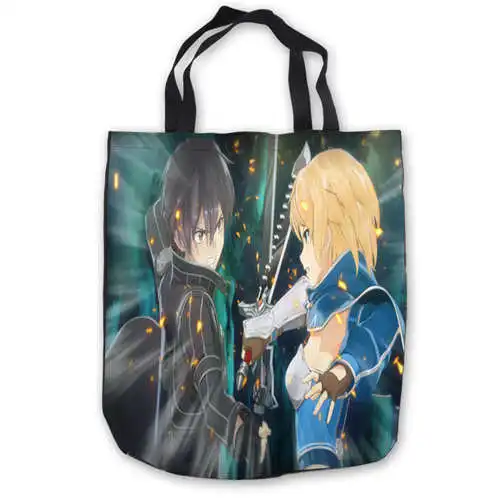 

Custom Canvas Asada-and-Kirito-sword (1) Tote Hand Bags Shopping Bag Casual Beach HandBags Foldable 180911-02-67