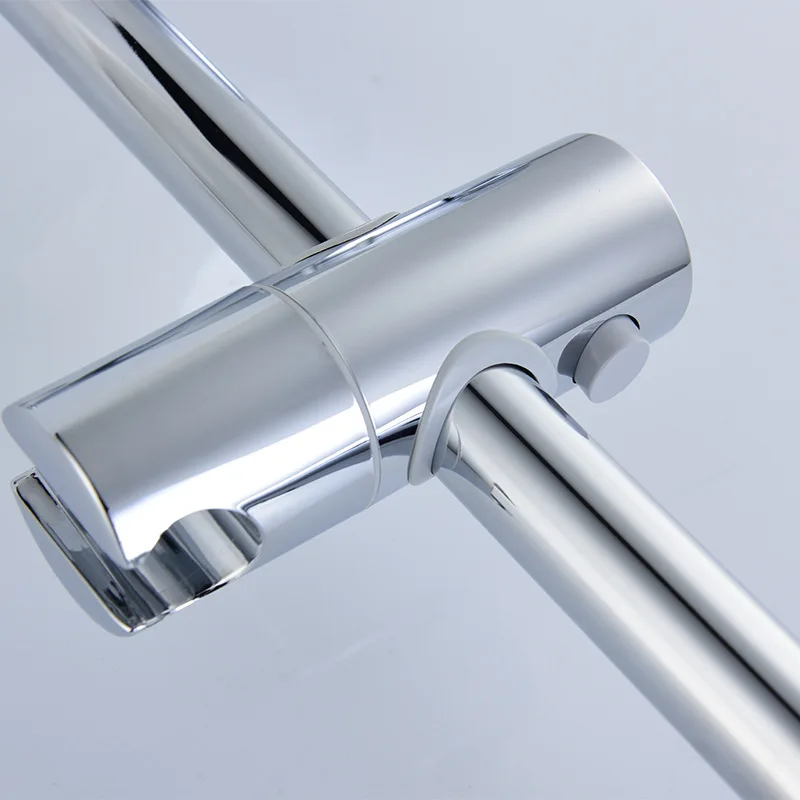 Hole-Punched Holder Suctorial Shower Lift Rod Slider Shower Pedestal Pitch-row Adjustable Shower Rod Shower Accessories