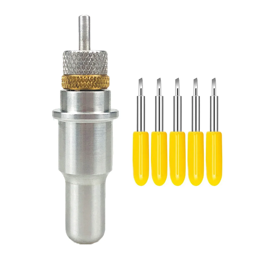 

5pcs 2mm 30 Degree Plotter Blade Vinyl Cutter Repalceable+ 1pc Dia 14mm Holder for Roland Computer Cutting Accessories