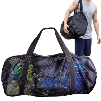 

Large Capacity Multifunctional Nylon Storage Bag Swimsuit Sundries Children Outdoor Mesh Quick Drying Beach Toy Summer Protable