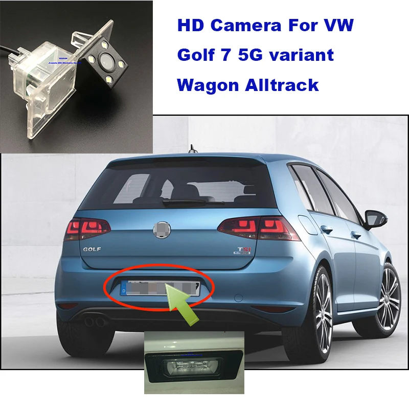 

Yessun License plate camera For Volkswagen Golf 7 5G variant Wagon Alltrack Car Rear View camera Parking Assistance