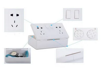 

Cool New White Plastic Wall Socket Safe Secrets Valuables Hiding Storage Box