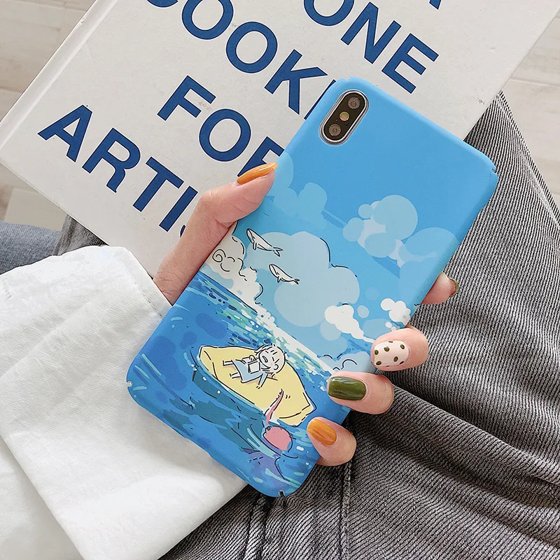 Жесткие чехлы для ПК huawei P20 P30 Lite Pro Nova 3 3i 4 5Pro 5i blue sky white cloud Cover для Honor 8X10 20 V20 20i P20Lite