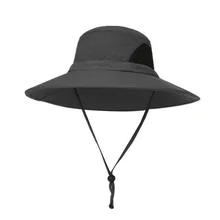 С регулируемым ремешком, дышащая, для рыбалки, летняя, для улицы, Пляжная, УФ-защита, для мужчин, Панама, водонепроницаемая, водостойкая, с широкими полями