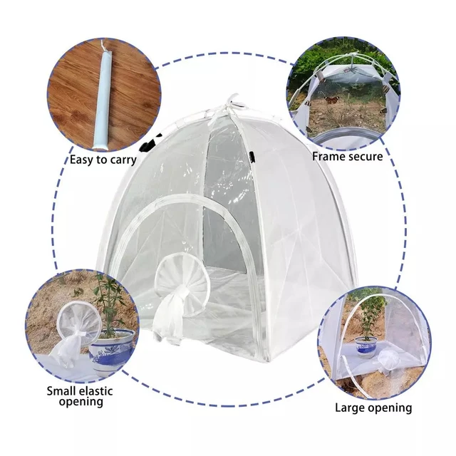 Multifunkcionális Növényszigetelés Fészerkert Átlátszó Üvegházhatású Mini Összecsukható Üvegházak Pvc Meleg Szoba Kert - Image 6