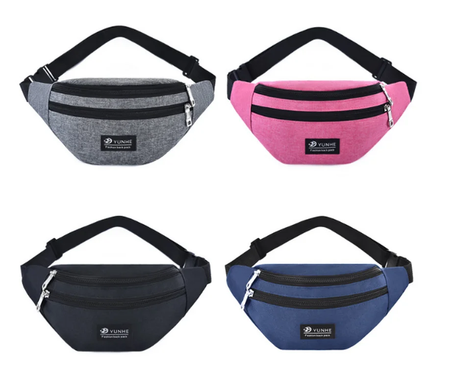 

2019 New Fashion Crossbody bag Casual Pockets Sports Women and Men slung Waist bag multi-function Cashier Fanny Pack Purse