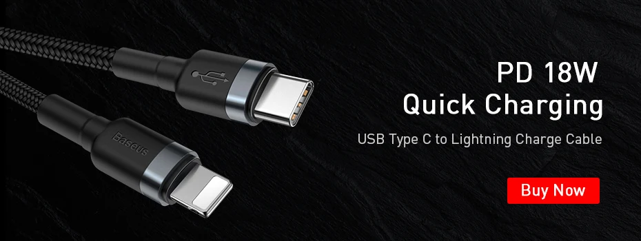 Baseus USB C кабель 18 Вт Быстрая зарядка для iPhone 11 Pro Max type C кабель для iPhone 8Plus X Xs Max Xr type C кабель зарядного устройства