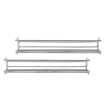 

2 Pack Premium Spice Rack Organizer for Cabinets or Wall Mounted Space Saving Hanging Racks Perfect Seasoning Organizer