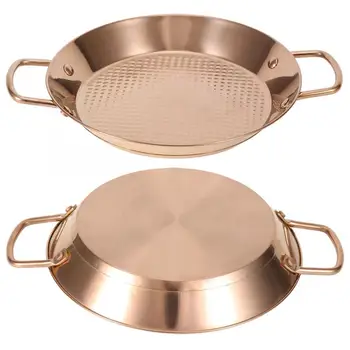 

Stainless Steel Pot Seafood Tray with Double Handle Kitchen Cooking Tool 26cm Inner Diameter
