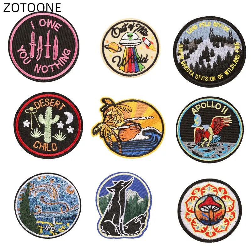 Нашивка ZOTOONE для пришивания утюгом Значки одежды джинсов брюк вышитые Орлы