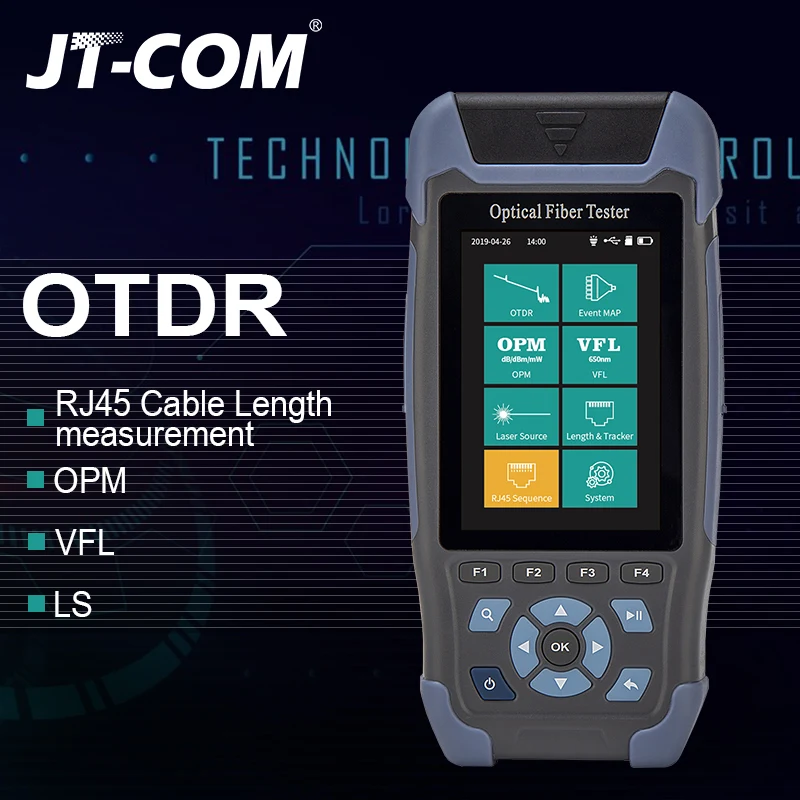 Mini OTDR Fiber Optic Reflectometer 980rev with 9 Functions VFL OLS OPM Event Map 24dB for 1