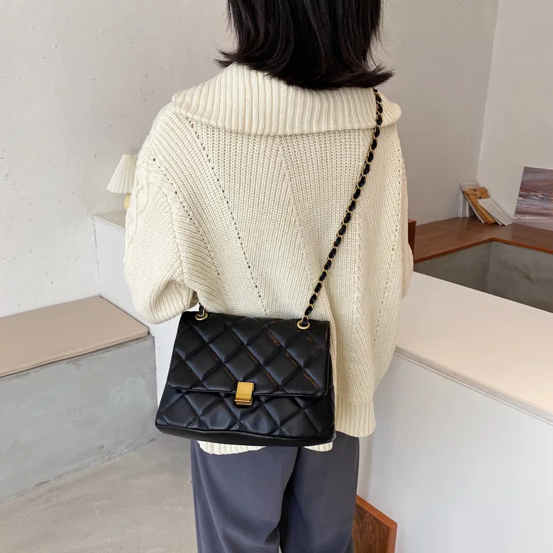 Классические сумки мессенджеры женская сумка через плечо с цепочкой роскошные в
