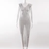 Vintage Sexy Crystal Diamond Dress Women Hollow Out Rhinestone Bodycon Dress Summer Fishnet Mesh Beach Wear 2022 Party Vestidos ► Photo 3/4