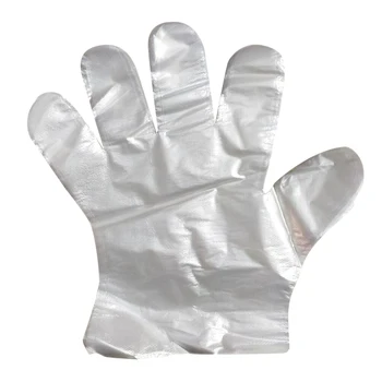 

250 Pairs Independent Packaging Disposable Gloves PE Film Thickened Gloves Suitable for Catering Beauty Salons
