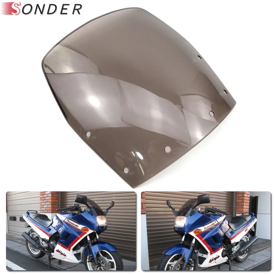 Ветровой экран дымового стекла для Kawasaki Ninja 250 250R EX250 GPX R GPX250R F 1988-2007 06 05 04 03 02 01 99 98 97