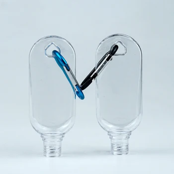 

30ml Refillable Bottles Hand Sanitizer Containers Travel Bottles Alcohol Containers (Transparent Bottles Random Hook)