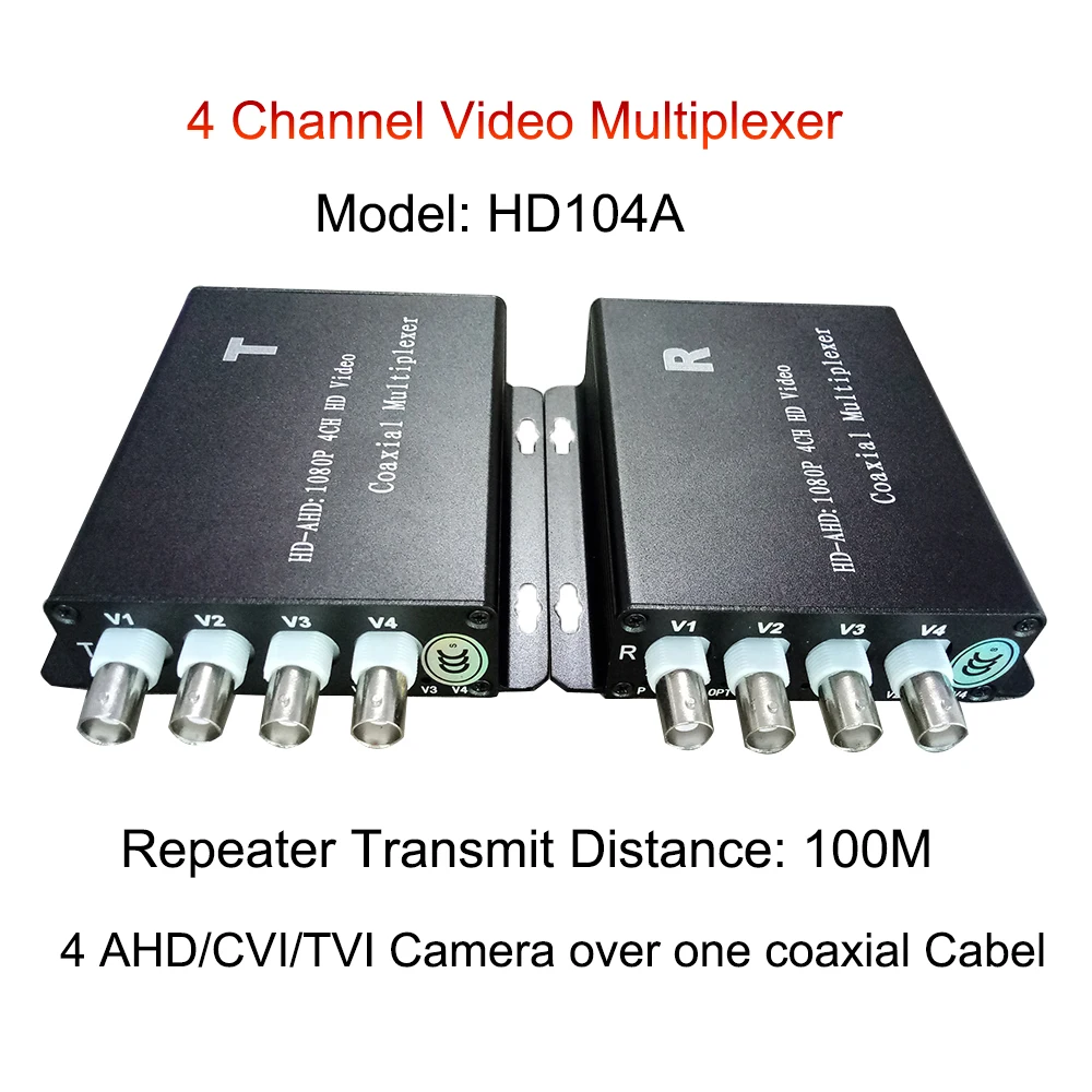 Elink 4Ch CCTV Video Multiplexer Over 1 Coaxial Cable for Standard