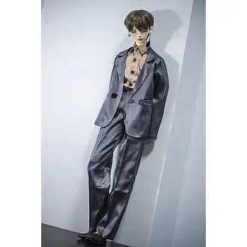 

MODIKERBJD Male Doll Haze Blue Gray Leisure Suits Clothes Set for 1/4 1/3 BJD Dolls Men- No Doll