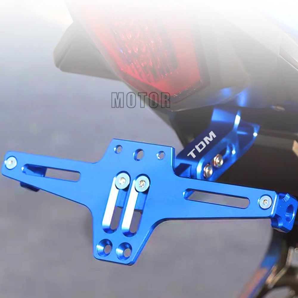 Cnc Universale Del Motociclo Regolabile Angolo Di Alluminio Numero License Plate Frame Per Yamaha Bmw F800Gs/Avventura F800Gt F800R F