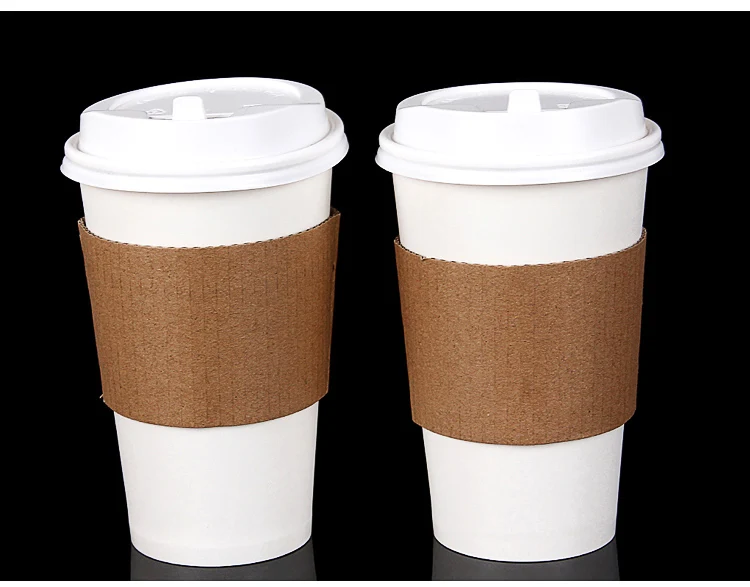 100pcs-pack-Disposable-Kraft-Paper-Cup-Holder-Insulation-Paper-Cup ...