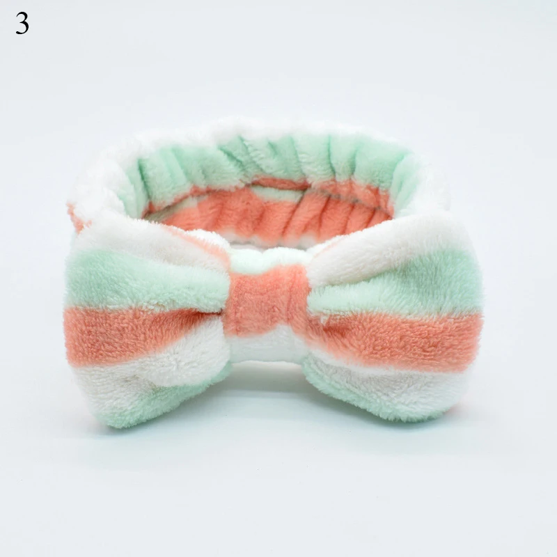 hair clips for women Big Rabbit Ears Coral Fleece Soft Elastic Hairbands SPA Bath Shower Make Up Wash Face headband Hair Band Girls Hair Accessories crocodile hair clips Hair Accessories