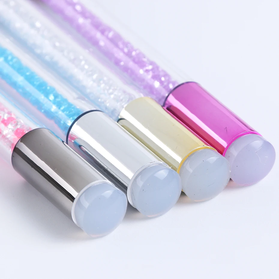 1pc Double Head Nail Brush Gradient Brushes For Nail Art Manicure Tools Sponge Head Bloom Acrylic Gel Nail Polishing Pen LA944-1