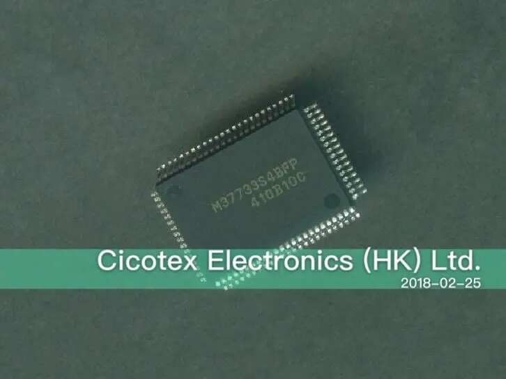 

2 шт./лот M37733S4BFP QFP80 16-бит CMOS микрокомпьютер M37733S4