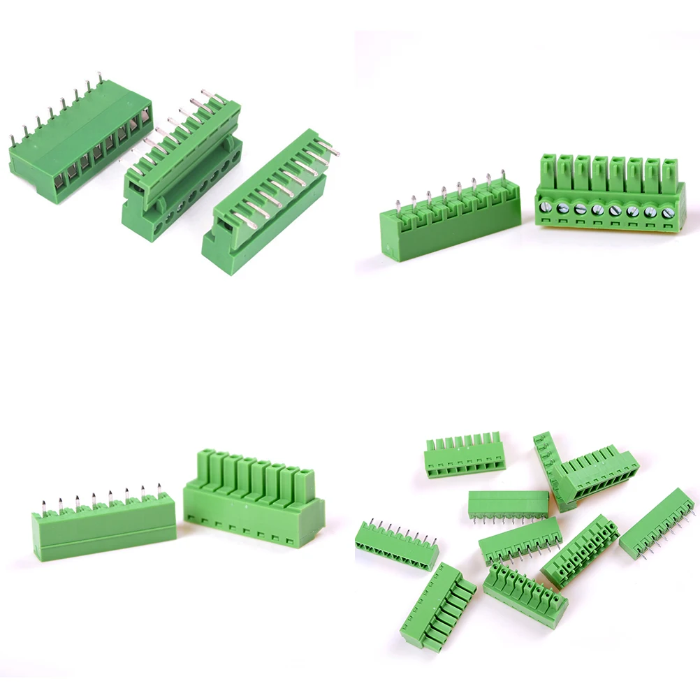 

ZLinKJ 5Pcs 8 Poles/8 Pin 3.81mm Terminal Pitch PCB Mount Screw Block Connector - Fits PCBs