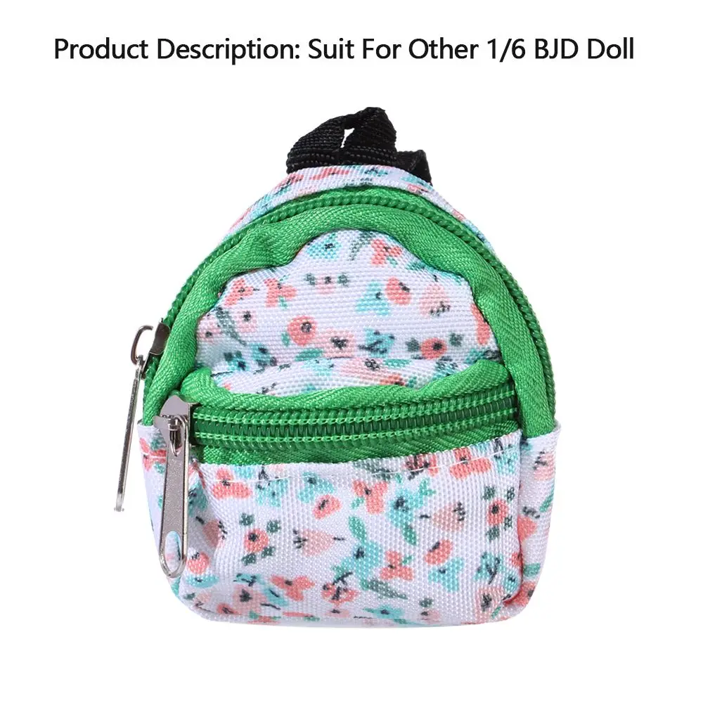 Mini Cloth Doll School Backpack for 1/6 BJD Dolls