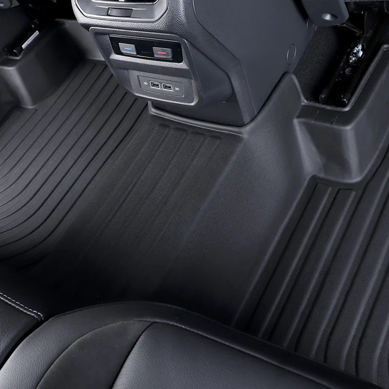 Customized Car Floor Mat Black Pad Carpet Liner for VW Golf Sportsvan 2015-2020 Auto Foot Pads Auto