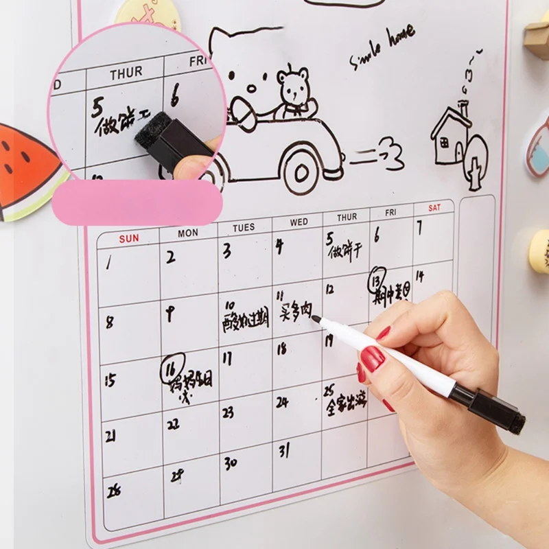 Soft Magnetic Refrigerator Stickers Cute And Interesting Small House Shape Refrigerator Magnetic Stickers Wall Sticker 30x45cm