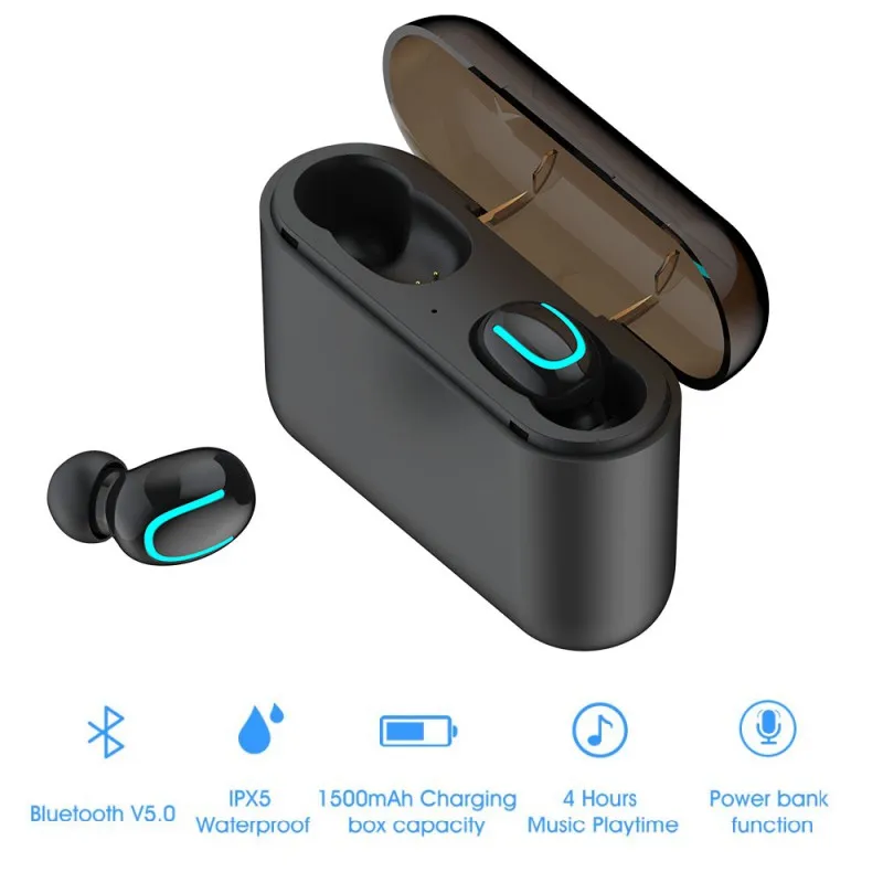 Для Bluetooth V5.0+ EDR портативные наушники с зарядным устройством стерео беспроводные стерео звуковые наушники
