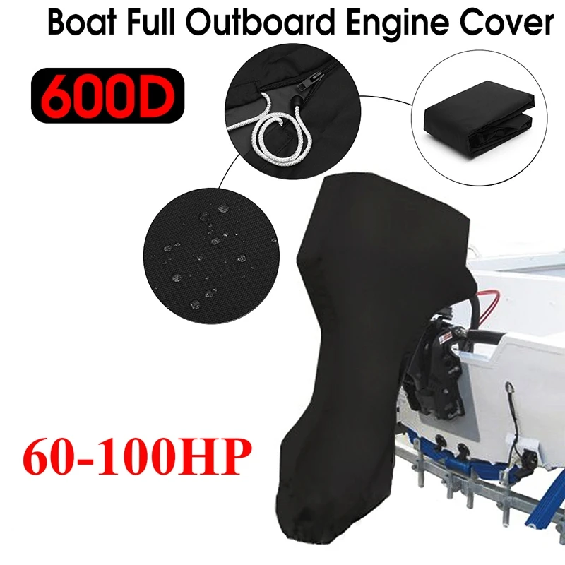 Silvotek Housse Moteur Bateau Hors-Bord Housse pour Bateau Convient à PVC enrobage Complète Couverture De Moteur Hors-Bord du Bateau avec 600D À Toute épreuve Tissu Oxford 6-15HP Silvotek Housse Moteur Bateau Hors-Bord Housse pour Bateau Convient à PVC enrobage Complète Couverture De Moteur Hors-Bord du Bateau avec 600D À Toute épreuve Tissu Oxford 6-15HP