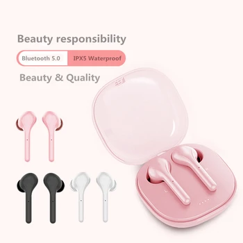 

Wireless Earphone Bluetooth V5.0 TWS Wireless Sports Running Bluetooth Earphone Charging Box Headsets With Microphone