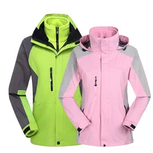 Женские походные куртки, зимняя уличная Водонепроницаемая утолщенная лыжная куртка, ветрозащитная флисовая куртка