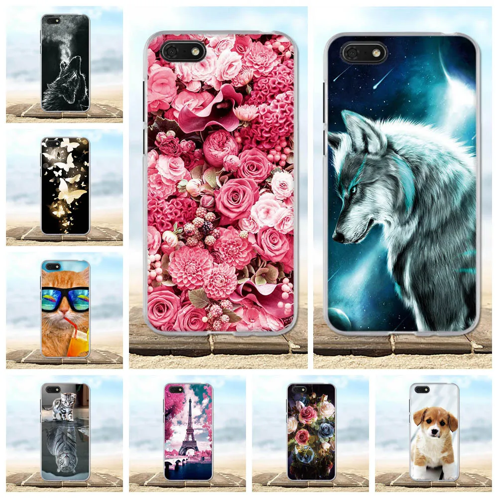 

Phone Cases For Huawei Y5 2018 Cover Silicone Painted Protective Cover For Huawei Y5 Prime Case 3D For Huawei Y5 2018 Prime Case