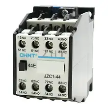 JZC1-44 контактор переменного тока Тип реле 220 V/264 V Катушка 3 фазы 3 полюса 4NO+ 4NC