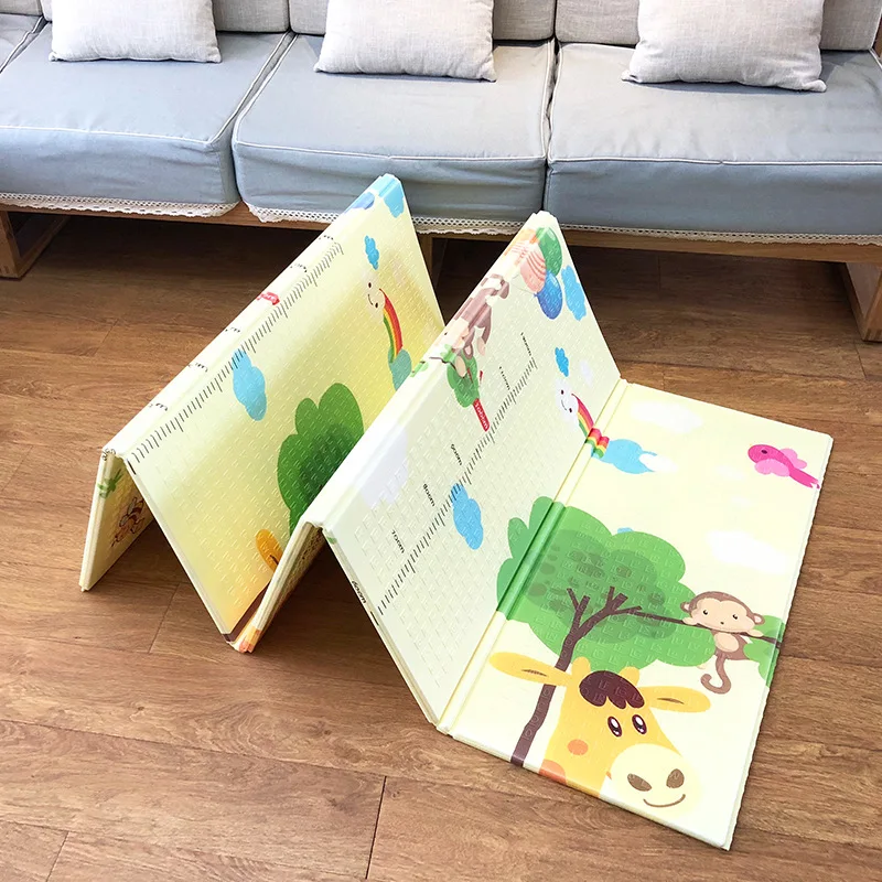 

Infants Children Environmentally Friendly XPe Foldable Crawl Pad Living Room Perfect for Foam Floor Pad Game Blanket Picnic Blan
