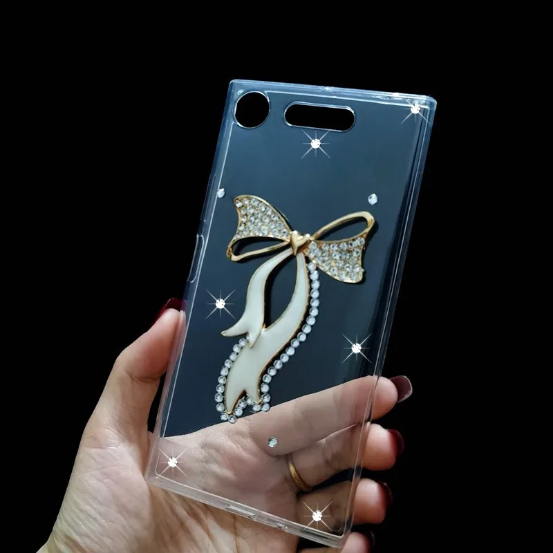 Чехол с кристаллами для Sony Xperia 10 plus 1 X Z1 Z2 Z3 + Z4 Z5 XZ1 XZ2 XZ3 mini Compact XA XA1 XA2 ultra M4 M5|Бамперы|