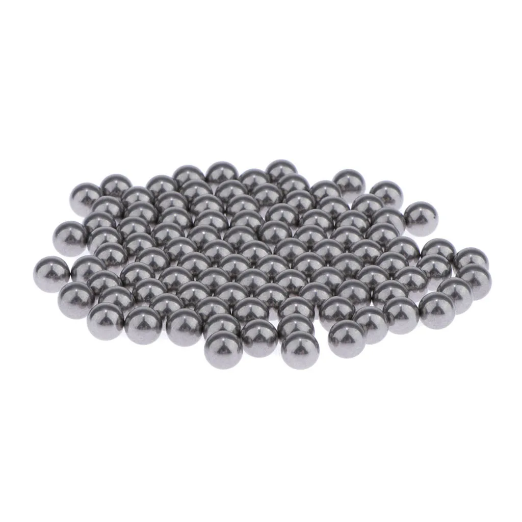 100 x bolas de mezcla de pintura-bolas de acero inoxidable a prueba de herrumbre para mezclar modelos de pintura-bolas de agitador de mezcla de acero inoxidable, 5mm