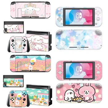 

Girl Dog Flower Screen Protector Skin Charger Stand Holder Sticker Film for Nintendo Switch Lite Console Joy-con Controller Case